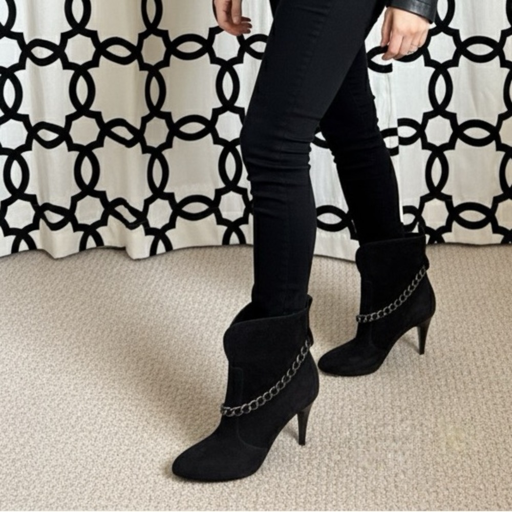 Black Leather Upper Shoes, size 7.5